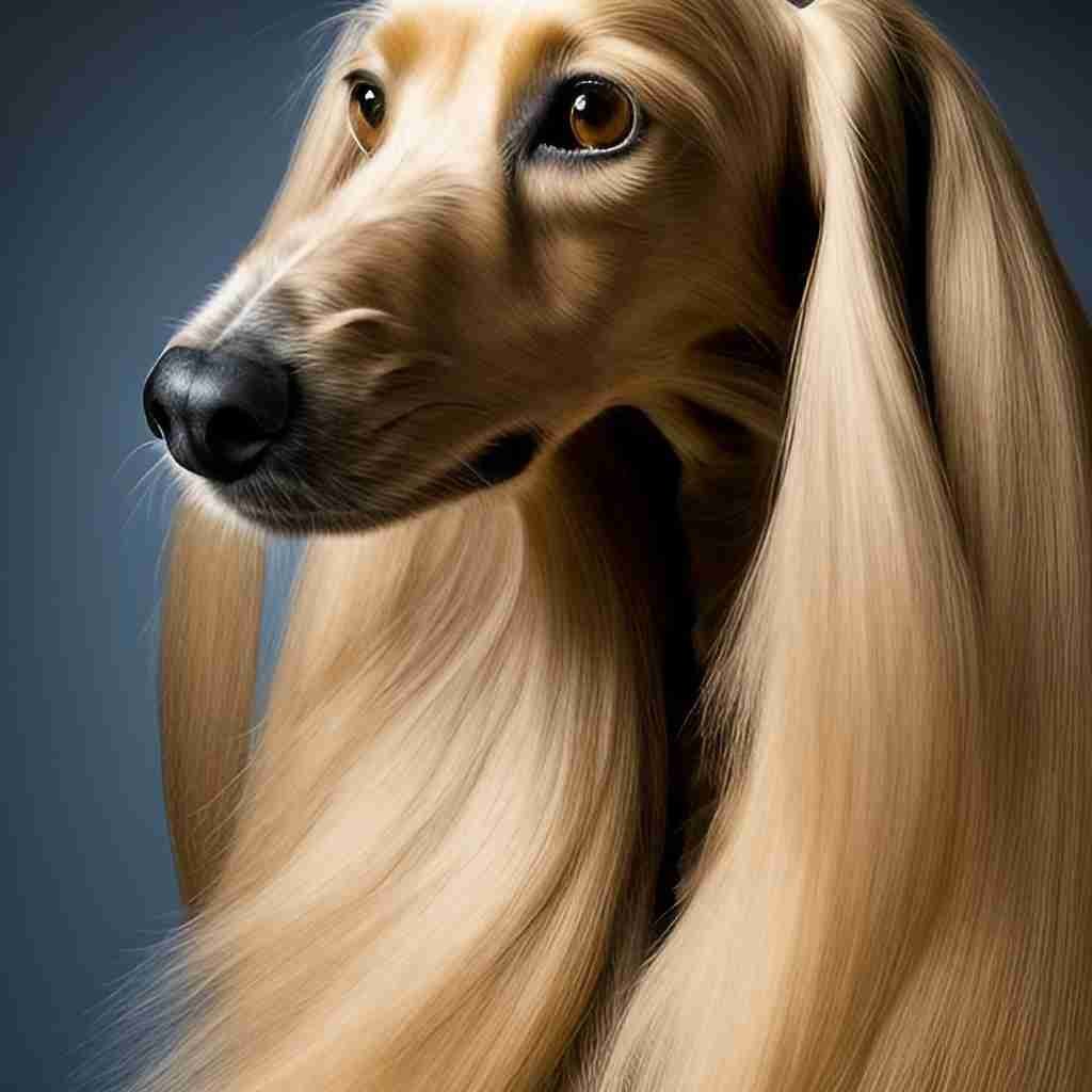 Is elegant Afghan hound