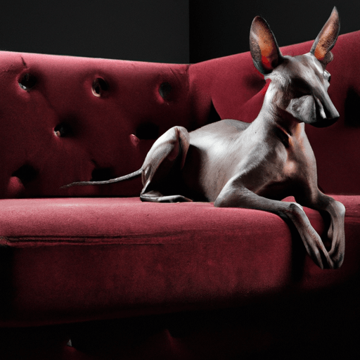 Regal and Noble the American hairless dog