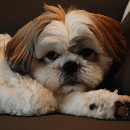 Close up of a cute Lhasa Apso