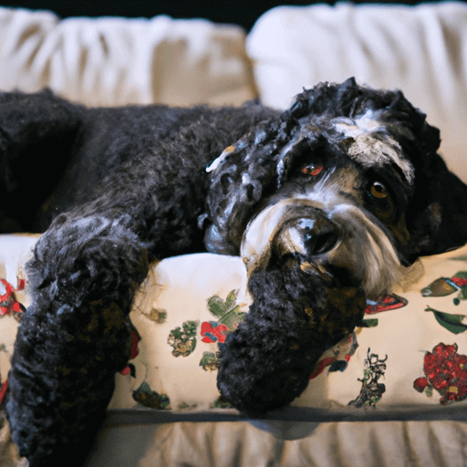 Is Portuguese water dog tired